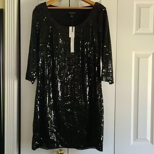 White house Black Market - Black sequin dress